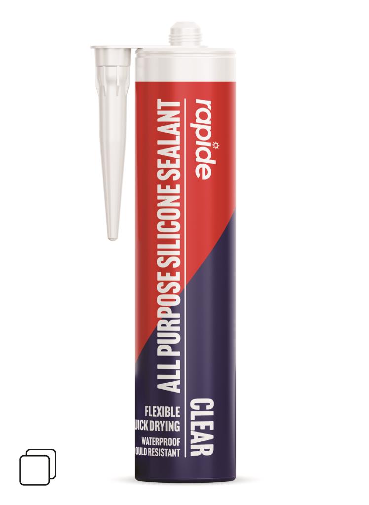 Rapide Silicone Sealant Clear 260ml Rapide Silicone Sealant Clear 260ml